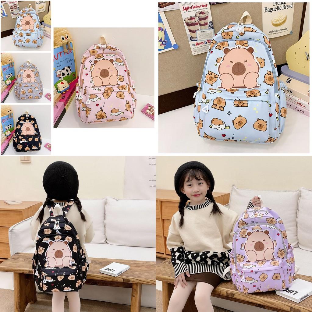 Adorable Lightweight Capybara School Bag For Kids Boys And Girls In Multiple Colors