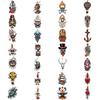 28pcs Temporary Tattoo New School Traditional Nautical Ship Eye With Sunburst Parachute For Shoulders Women Chest