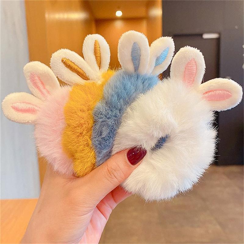 Süße Kaninchen Ohren Haar Seil Candy Farbe elastische Haarbänder Mädchen Haar-Accessoires