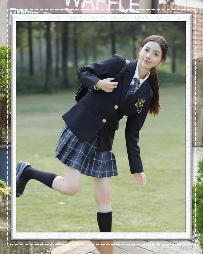 JIURUN Uniforme Regular Militar Mori Girl Lolita Saia Plissada e Gótico Plus Conjunto Fofo, Blazer, Uniforme, Blusa, Vestido, Roupas para Cross-Dressing,