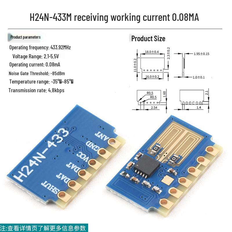 433m Superheterodyne Wireless Remote Control Transmitter & Receiver Module - 315 Long-Range Smart Switch