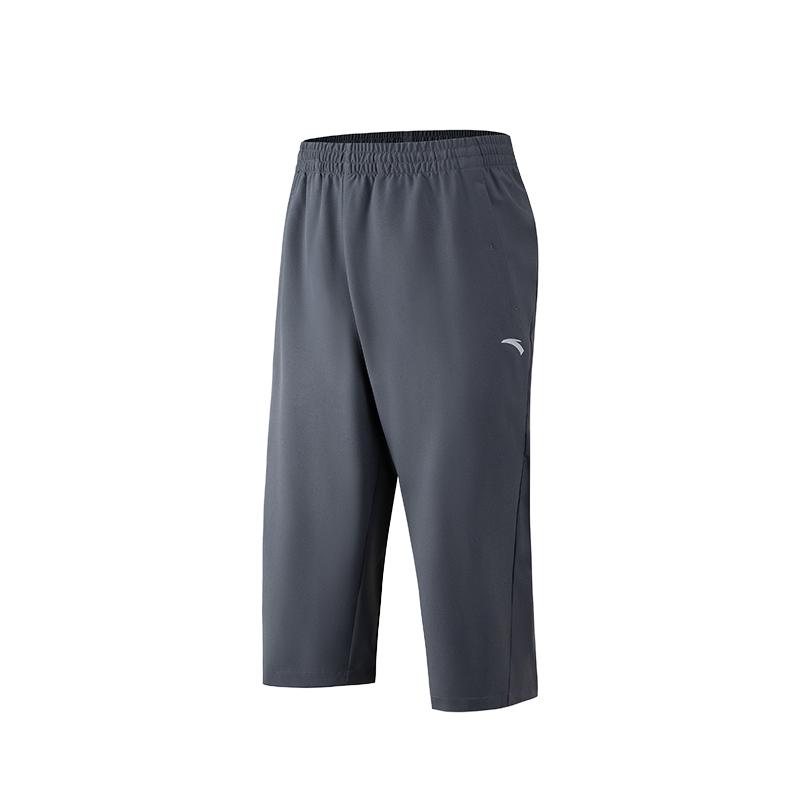 Anta Training Shorts Woven Seven-Point Pants Summer Casual Shorts Men shorts Gray 952627513-1 S
