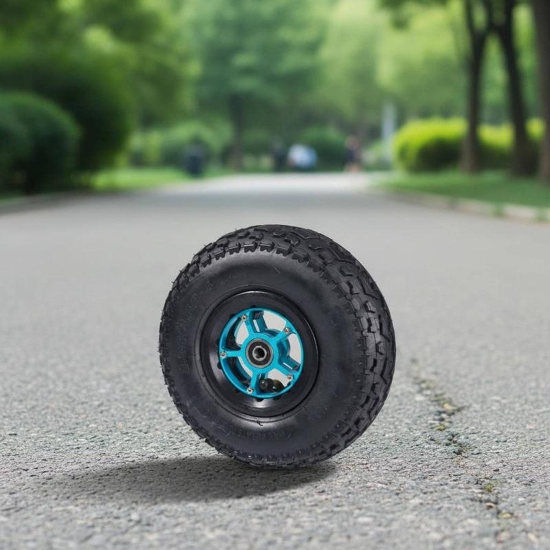 Inflatable Wheel 9-Inch Knobby Pattern Wheel Vehicle Part Heavy Duty Even Rolling