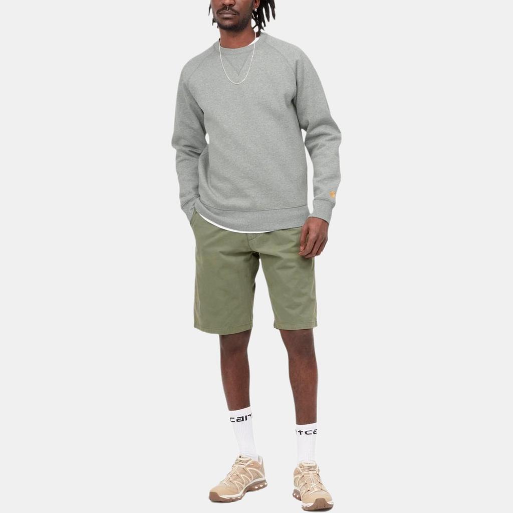 Carhartt WIP Felpa Girocollo Casual Minimalista Monocolore Unisex Grigio I026383-00M-XX