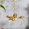 Metal Flying Hanging Idol for Door/Wall and Window and Car Dashboard Decorative Showpiece - 11 Cm