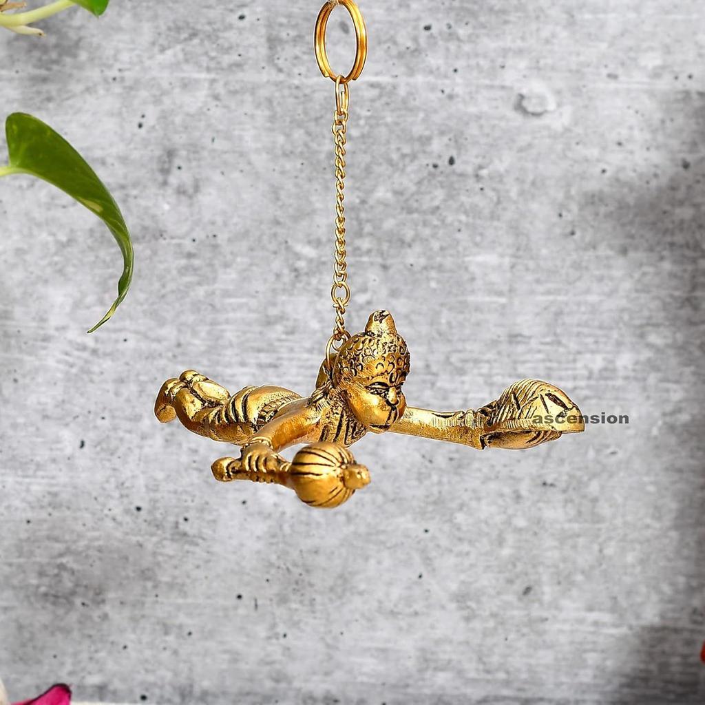 Metal Flying Hanging Idol for Door/Wall and Window and Car Dashboard Decorative Showpiece - 11 Cm