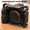 Camera Cage Handle Grip 1/4inch Expansion Holes Box Cold Shoe Quick Release Expansion Stabilizer for A7M4 A7M5 A7R5 Camera