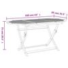 Folding Garden Table 160 X 85 X 75 Cm Solid Acacia Wood