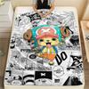 1PC Tony Tony Chopper Patterned Flannel Blanket Suitable For All Seasons For Home Decor Warmth And Comfort Gifts Holiday Present