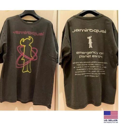 Jamiroquai Band Graphic 2 Side Short sleeve Unisex T shirt S5XL Unisex T-Shirt XXXXL