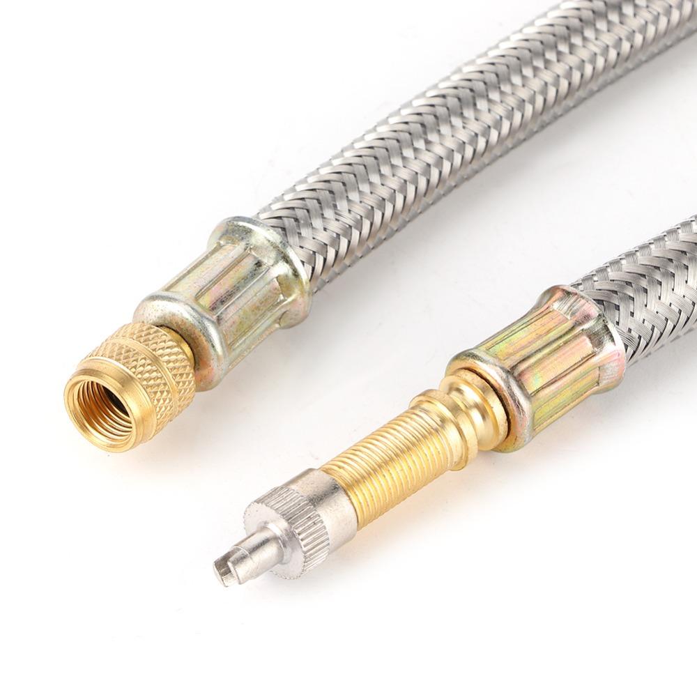2PCS Brass Fitting Valve Stem Hose Adapter Valve Extension  Refill Air For Hidden Valves