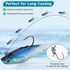 Soft Fishing Lures Pre-Rigged Swimbait Jig Head Paddle Tail Swim Baits Swim Shad Lures Soft Plastic Swimbait Bass Trout Walleye Sinking Baits Fishing
