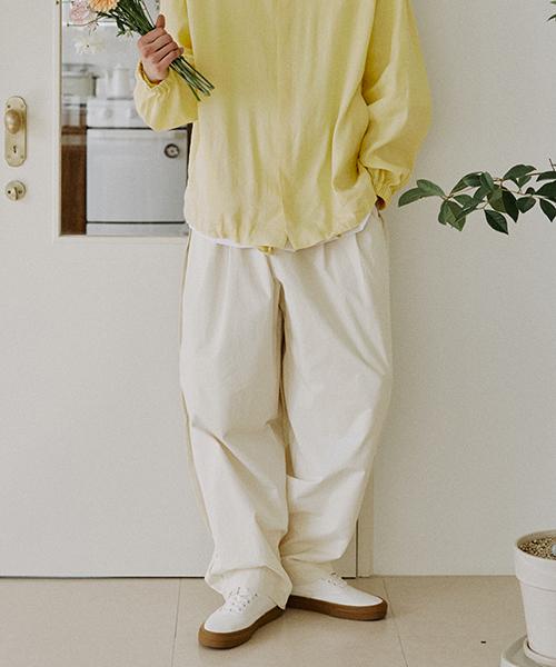Mallen Unisex Side Balloon Pants (Cream)