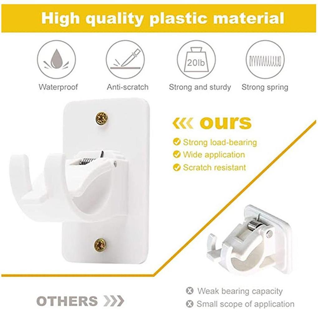 Bastone per Tenda Autoadesivo Forniture per il Bagno Appendiabiti Multiuso Ganci per Doccia Organizzatore per Camera da Letto Clip di Fissaggio Regolabile