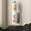 Gun Gray No-Drill Wall-Mounted Kitchen Storage Rack for Knives and Seasoning