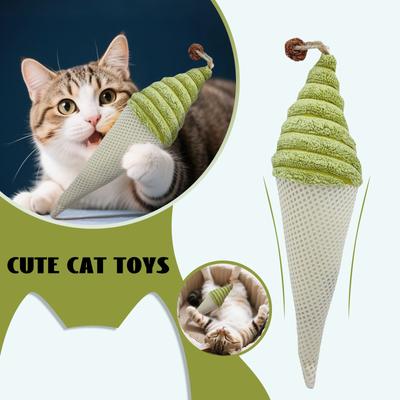 Catnip Toys For House Cats, Plush Swirls, Ice Cream Cones, Kittens, Interactive Toys, Chew Toys, Accessories, Stuffed Treats, Catnip