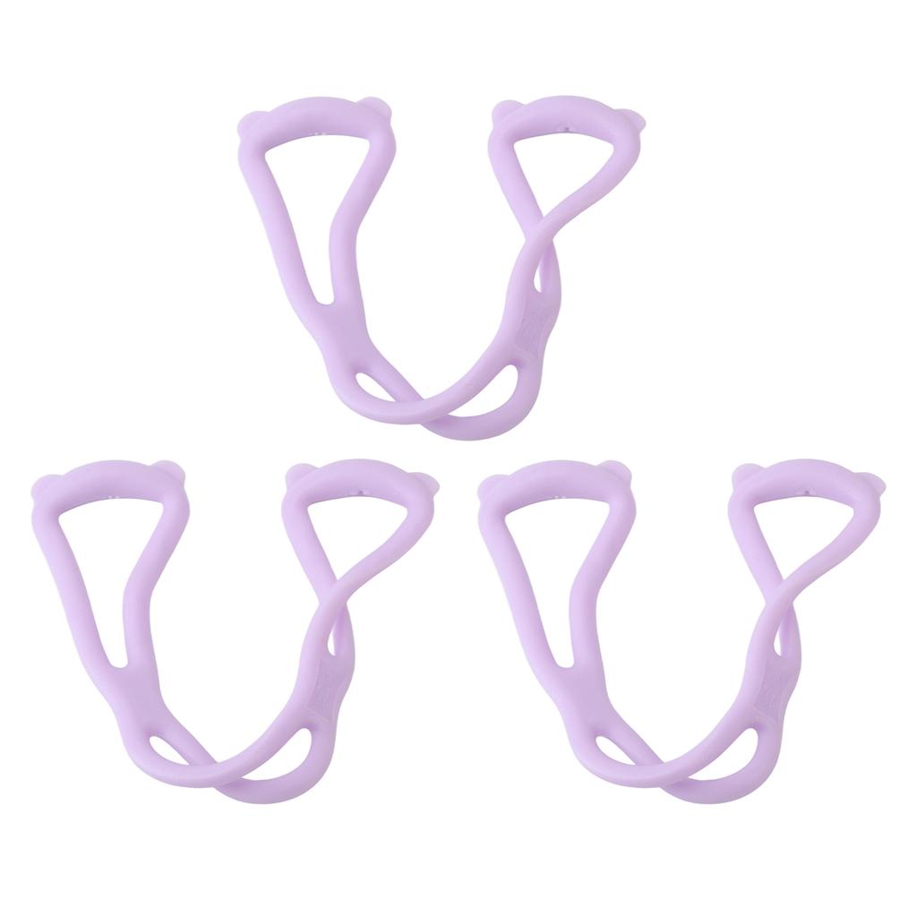 3pcs Figure 8 Resistance Exercise Band Open Shoulder Tension Fitness Stretch Arm Back Training Elastic Ropes Purple