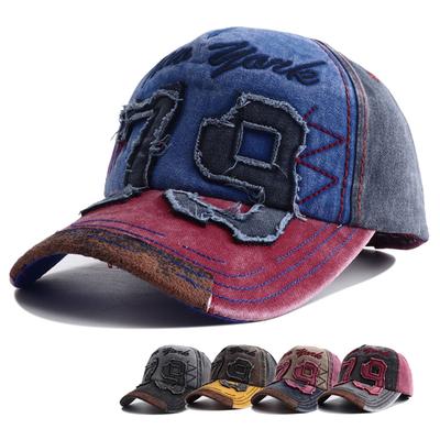 Neue Unisex Gewaschene Baumwolle Baseballkappe Herren Damen Buchstabenstickerei Vintage Kappe Verstellbar Lässig Outdoor Streetwear Sportkappen