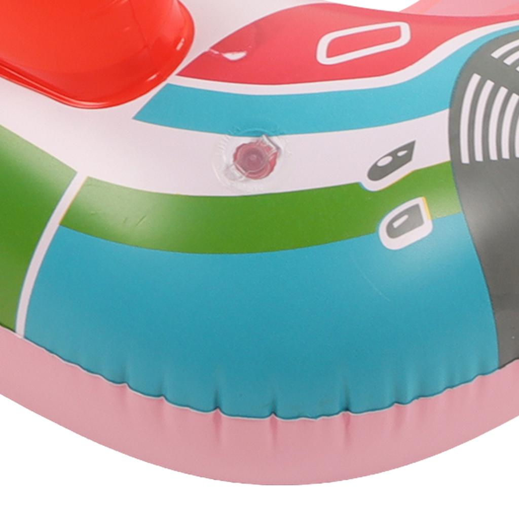 Yacht Pool Inflatable Yacht Steering Wheel PVC Anti Leakage Leg Holes Toddler Swim for Swimming