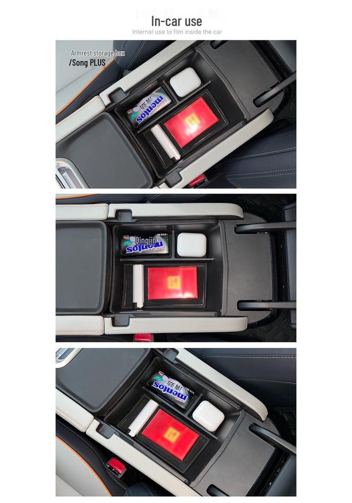 22 BYD Song PLUS Armrest Storage Box with Compartment