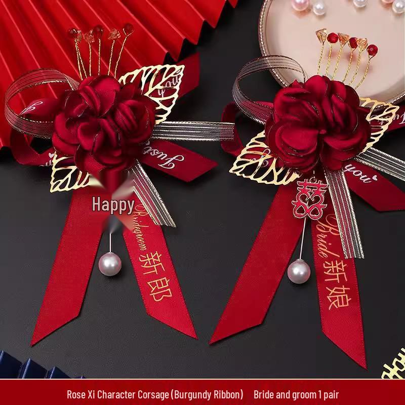 Семейный набор бутоньерки и корсажа для свадеб