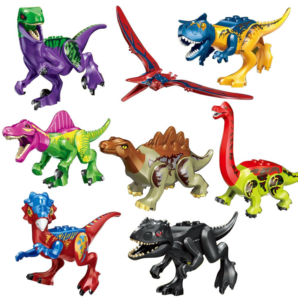 Locking Jurassic Dinosaur Indominus Rex Movie Figures Set Jurassics Animals Styx Dragon Black Panther Lockings Series Dinosaurs