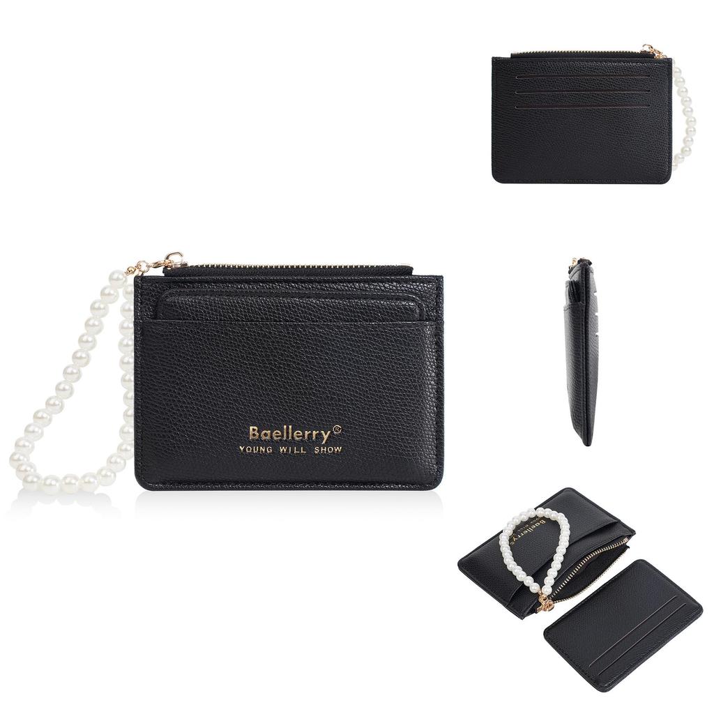 Women's High-End Multi-Card Slot Coin Purse - Small PU Card Holder for Students
