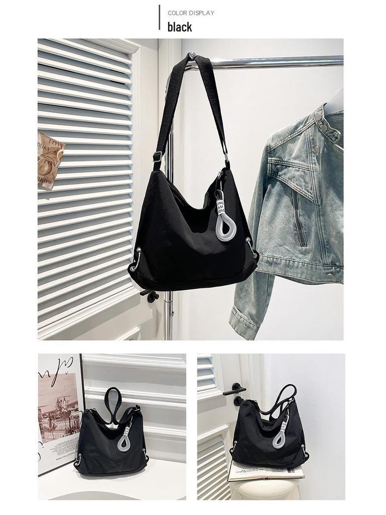 2025 Women's Lightweight Large-Capacity Crossbody Bag - Simple, Fashionable, Solid Color Casual Design