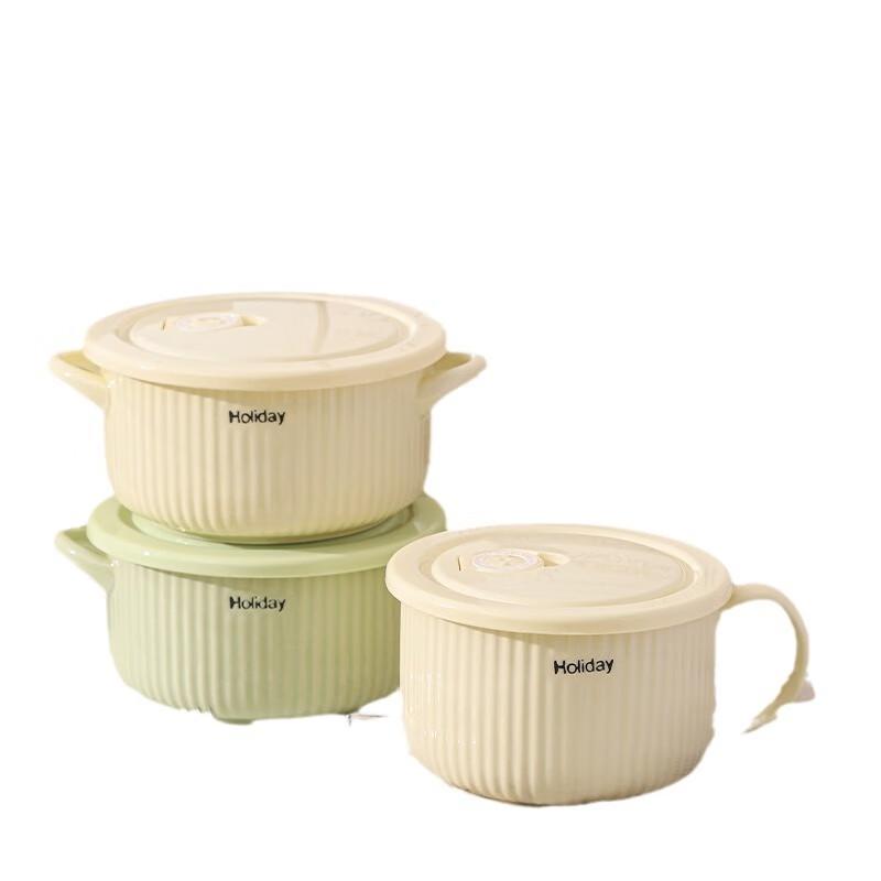 FumaiDe Enamel Noodle Bowl Set with Cutlery