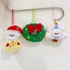 Kawaii Cartoon Plush Santa Claus Christmas Tree Keychain Lovely Christmas Stuffed Doll Toys Backpack Pendant Accessories Gifts