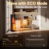 1500W Portable Space Heater with Thermostat, Remote, Timer, Oscillation, 8 Safety Features – Black