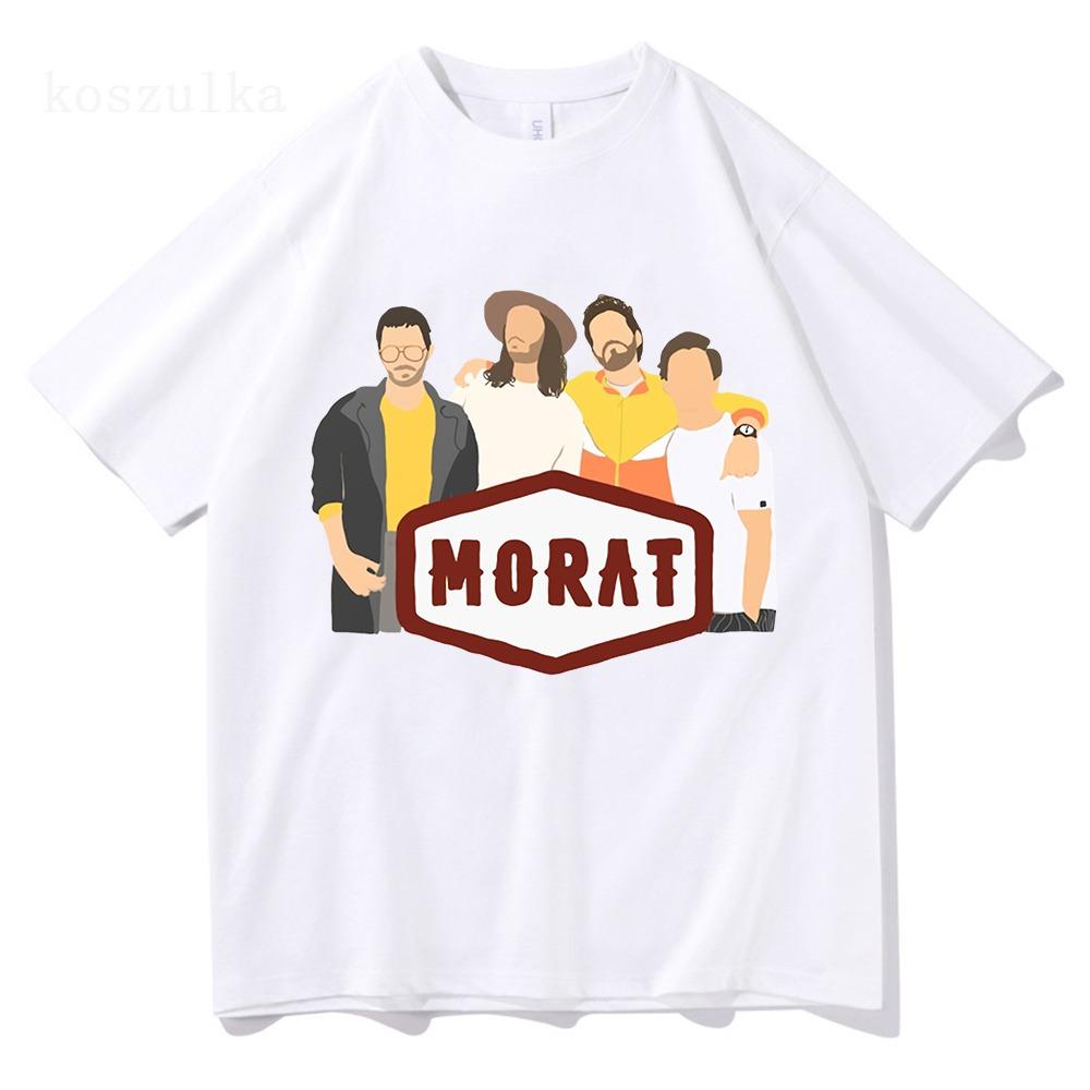 Camisetas Divertidas Morat Si Ayer Fuera Hoy Tour por EE. UU. Ropa para Hombre/Mujer Sudadera Tops de Verano Retro Vintage Camiseta de Algodón