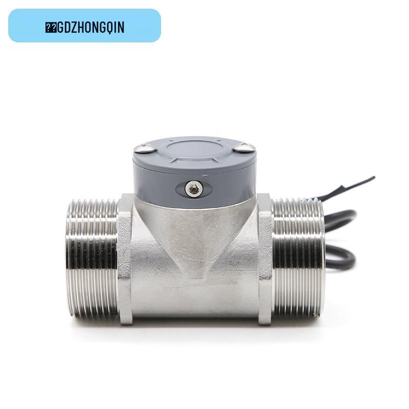 DN15 Water Flow Meter: 1-Inch Stainless Steel Sensor for Large Diameter Sewage Pipelines with Digital Display & 5-Year Warranty