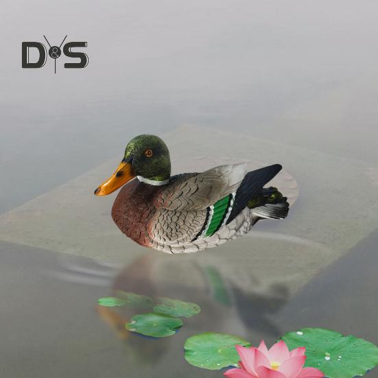 Schwimmende Entenskulptur, Entenstatue aus Kunstharz, Dekoration für Gartenteich und Pool, schwimmende Ente, Outdoor-Ornament, Geschenk für Naturliebhaber