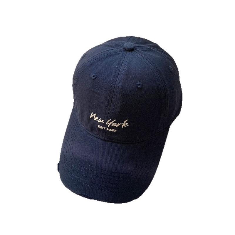 Spring And Summer Japanese Casual Letter Soft Top Cap Men'S And Women'S Versatile Street Face Small Baseball Cap