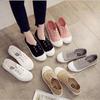 Freizeitschuhe für Damen Sneaker Mode Vier Jahreszeiten Atmungsaktiv Slip-ON Sportlich Low Help Damen Canvas Board Schuhe