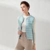 Women's 2025 Lightweight Collarless Down Vest - Short, Versatile, Fashionable Korean Style.