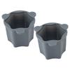 2Pcs Multifunctional Food Processor Main Base Part ABS Portable Cooking Blender Pot Base for Thermom