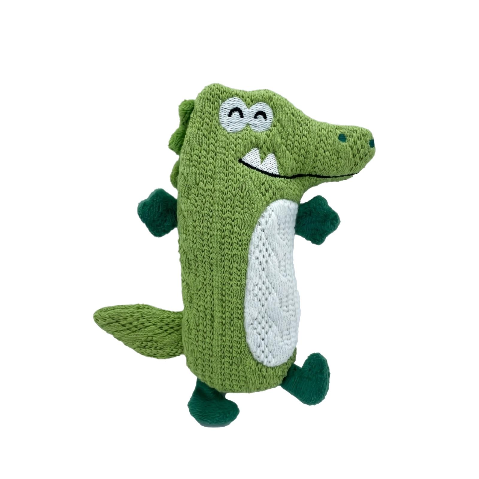 

Interactive Squeaky Dog Toys For Small & Medium Dogs, Crinkle Paper &Sound Plush Puppy Chew Toys, Knit Fabric Pet Toys For Teething, Boredom Relief, One Size зелёный