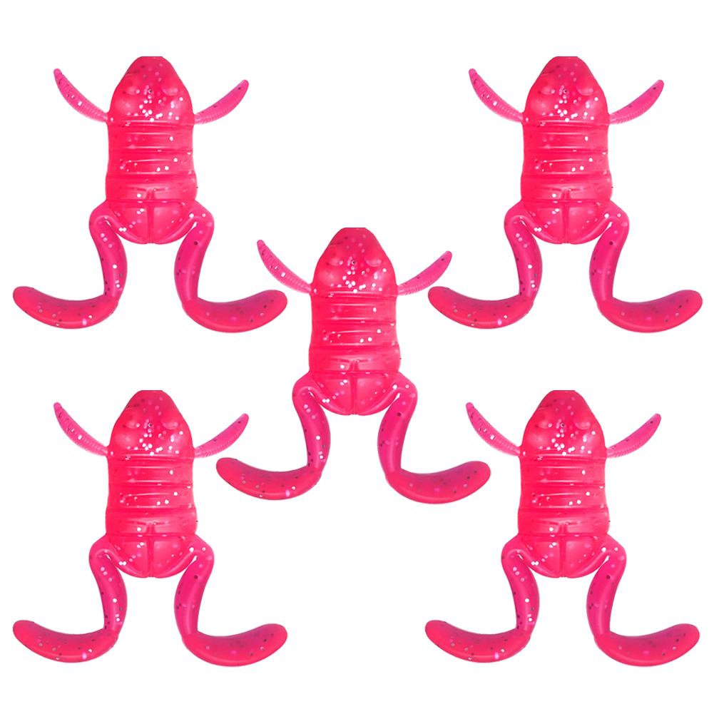 5 pezzi esca per rana con zampe a forma di calcio 4 cm esca galleggiante Luya Frog 10g esca per la pesca attraente per acqua salata e acqua dolce