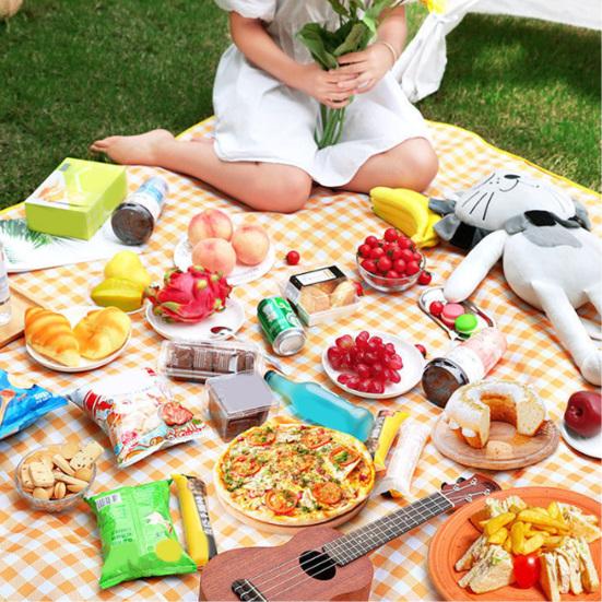Outdoor Picknickdecke Wasserdicht Sanddicht Stranddecke Extra Groß Tragbar Rechteckig Faltbar Camping Feuchtigkeitsbeständige Matte mit Tragegurt