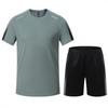 Quick-Dry Adult Fitness Sports Set: Short Sleeve Badminton, Tennis, General Training Summer Uniform