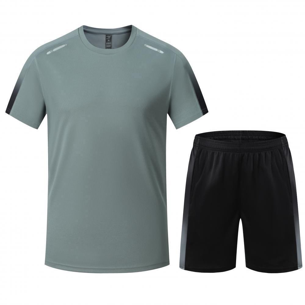 Quick-Dry Adult Fitness Sports Set: Short Sleeve Badminton, Tennis, General Training Summer Uniform