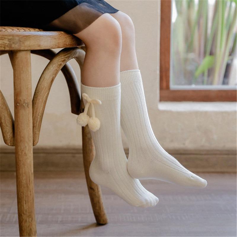 Baby Socks Pom-pom Socks Baby Loose Socks Stockings Cotton Socks Winter