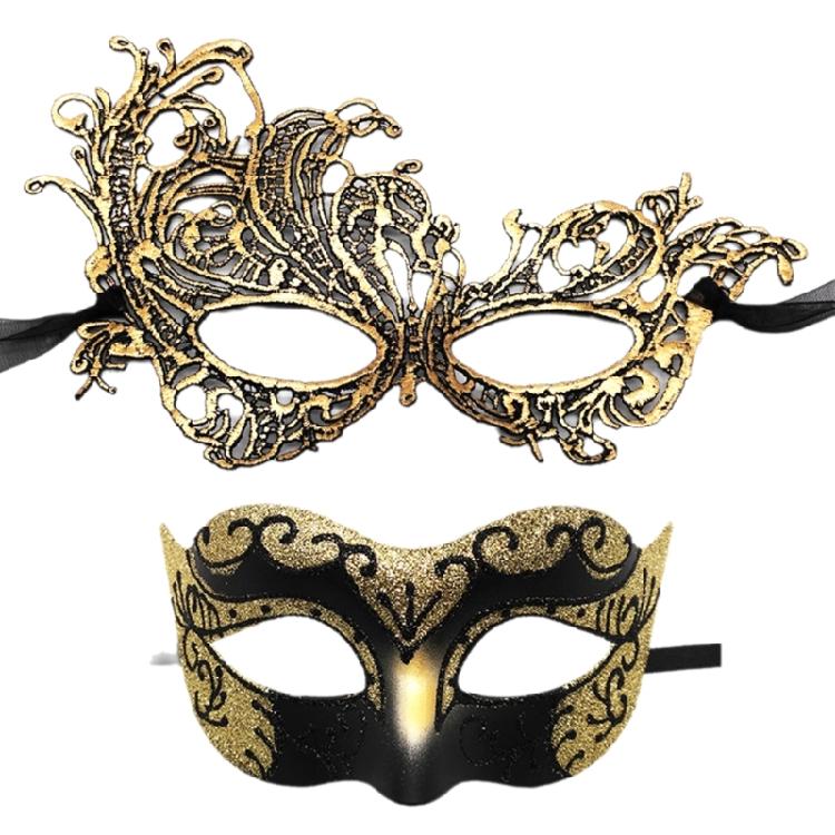 Set of 2 Delicate Masquerades Mask Sophisticated Masquerades Balls Mask Comfortable Costume for Parties and Event