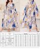 Plus Size Women's Printed Commuter Fashion Dress for Spring & Autumn