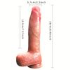 Realistischer, riesiger, dicker Dildo, 9,48 Zoll großer Analdildo aus Silikon mit doppelter Dichte ohne Kugel für tieferes Spielen, riesiger G-Punkt-Dildo, Sexspielzeug für Erwachsene für Männer und Frauen