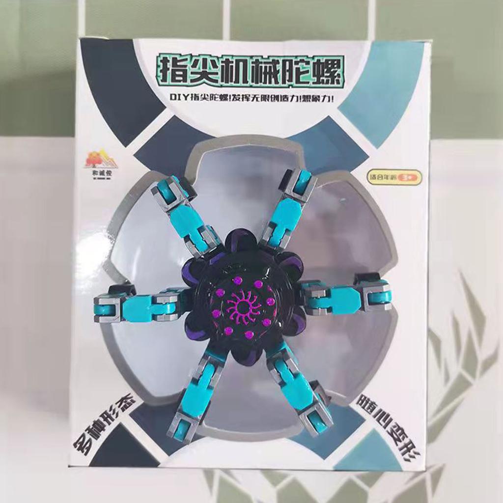 Deformable Robot Decompression Fingertip Toy DIY Deformable Robot Funny Sensory Fidget Toys for Kids Adults Anxiety Stress Relief Toy
