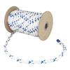 Double-braided rope with Pylen blue stitching, 10 meters, 10mm diameter, bobbin wound