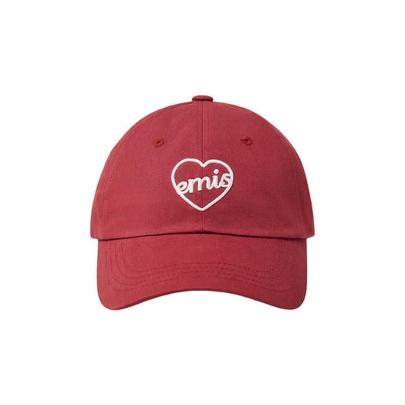 

EMIS HEART BALL CAP-RED RED
